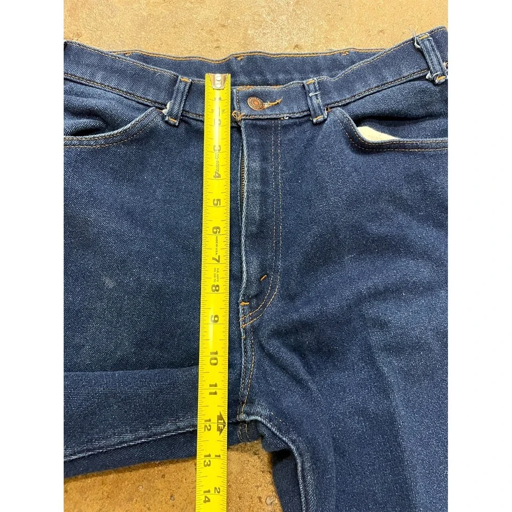 Vintage‎ Levi's Skosh More Room Jeans Mens 32 Blue Denim Dark Wash Straight Leg